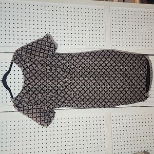 Boden Talia Textured Midi Dress size 10R Poppyseed Bud Pattern in light Pink